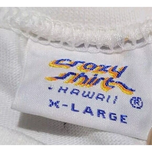 VTG Crazy Shirts Made In USA Hawaii Brewed BEER Logo Double Sided XL - Picture 6 of 9